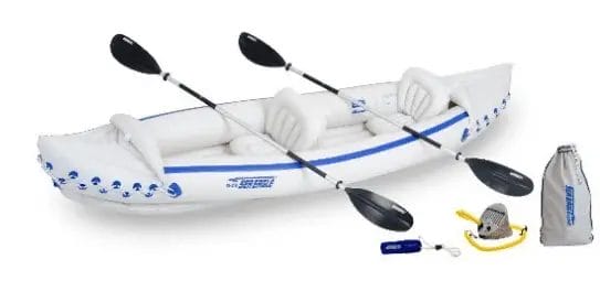 a white sea eagle 370 pro kayak