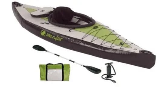 a gray Sevylor Pointer K1 kayak