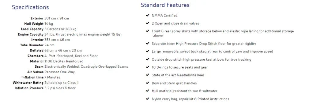 seaeagle 385ft specs