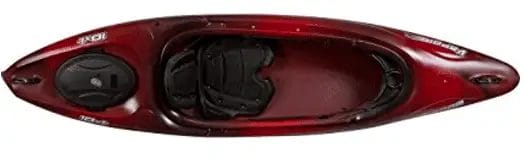 a red and brown old town vapor 10xt kayak