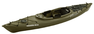 a gree Sun Dolphin Excursion 12 Fishing Kayak
