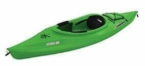 a green Sun Dolphin Aruba 10 kayak