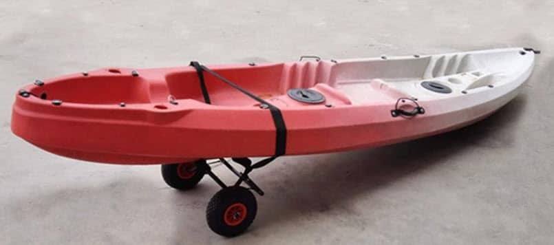 kayak on top of kayak cart