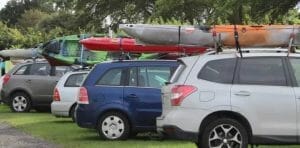 cars with kayaks on roof racks