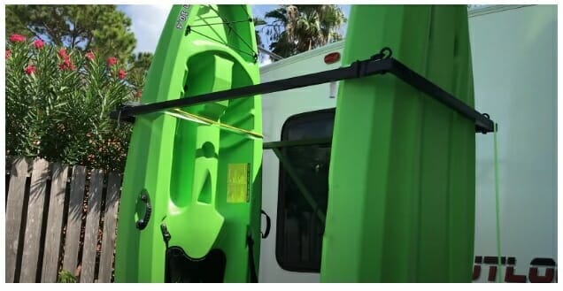 kayak in an RV