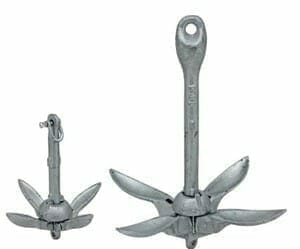 two kayak anchors