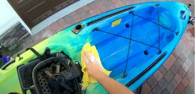 cleaning kayak