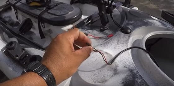 wiring on kayak