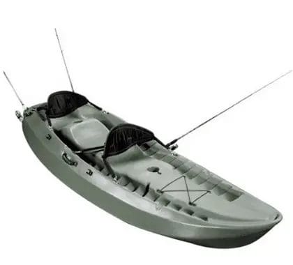 a gray Lifetime Sport Fisher Kayak