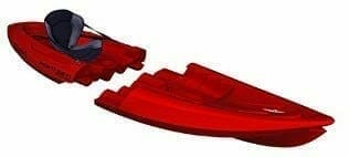 a red Tequila! GTX Solo Modular Kayak