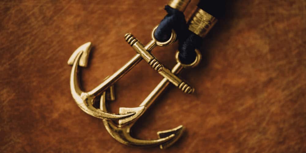 anchors on wood