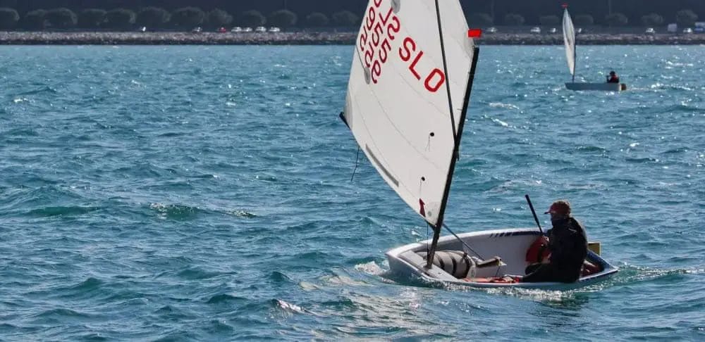 kayak sail on lake